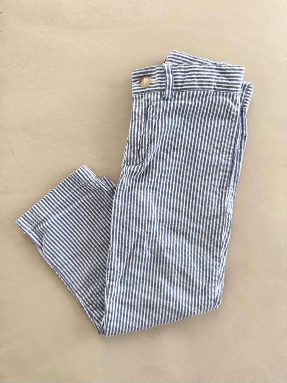 Polo Ralph Lauren - Boys Stretch Cotton Blue Seersucker Pants